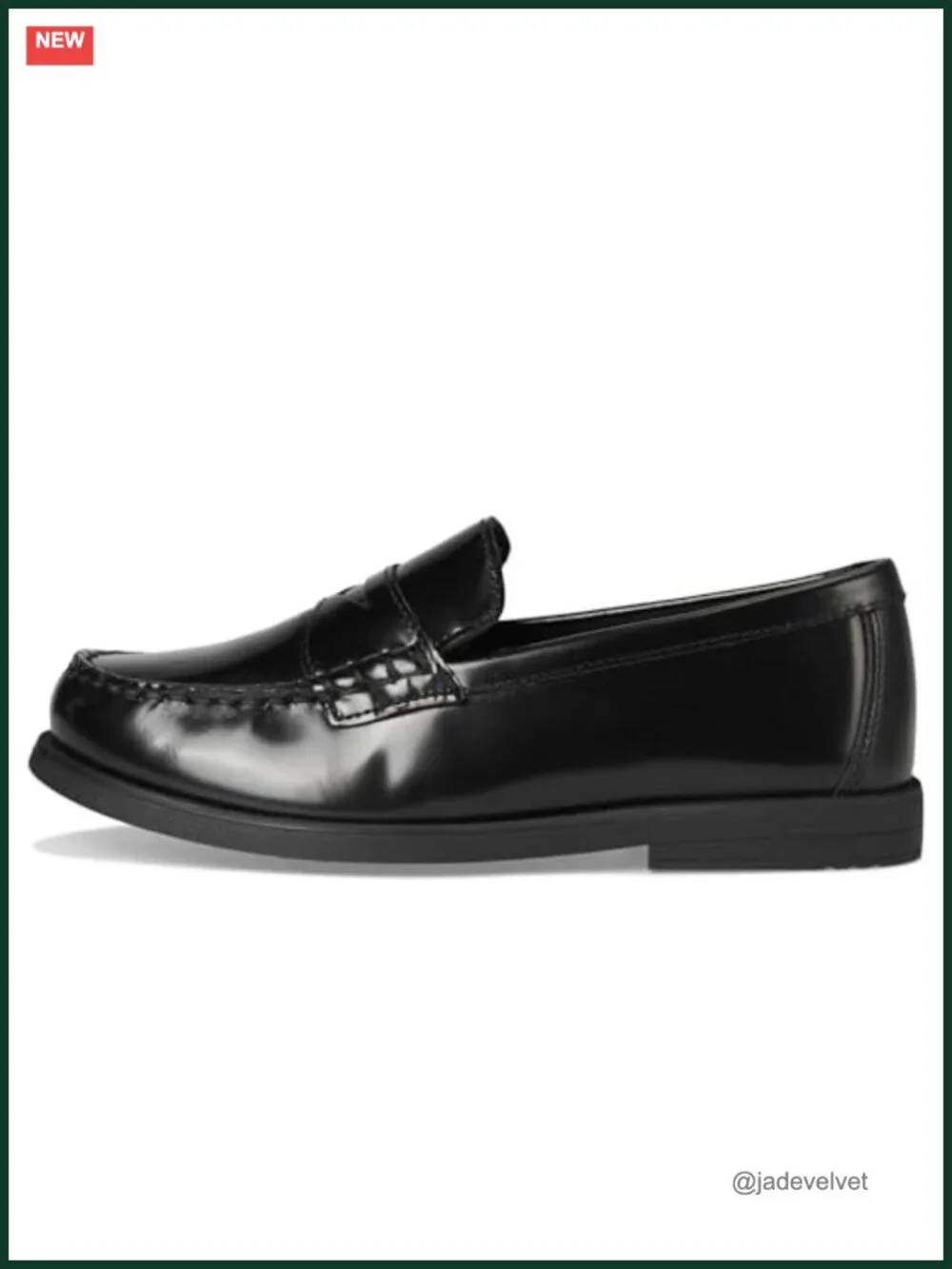 Boys Leather Penny Loafer Slip-On Cushioned Dress Shoe